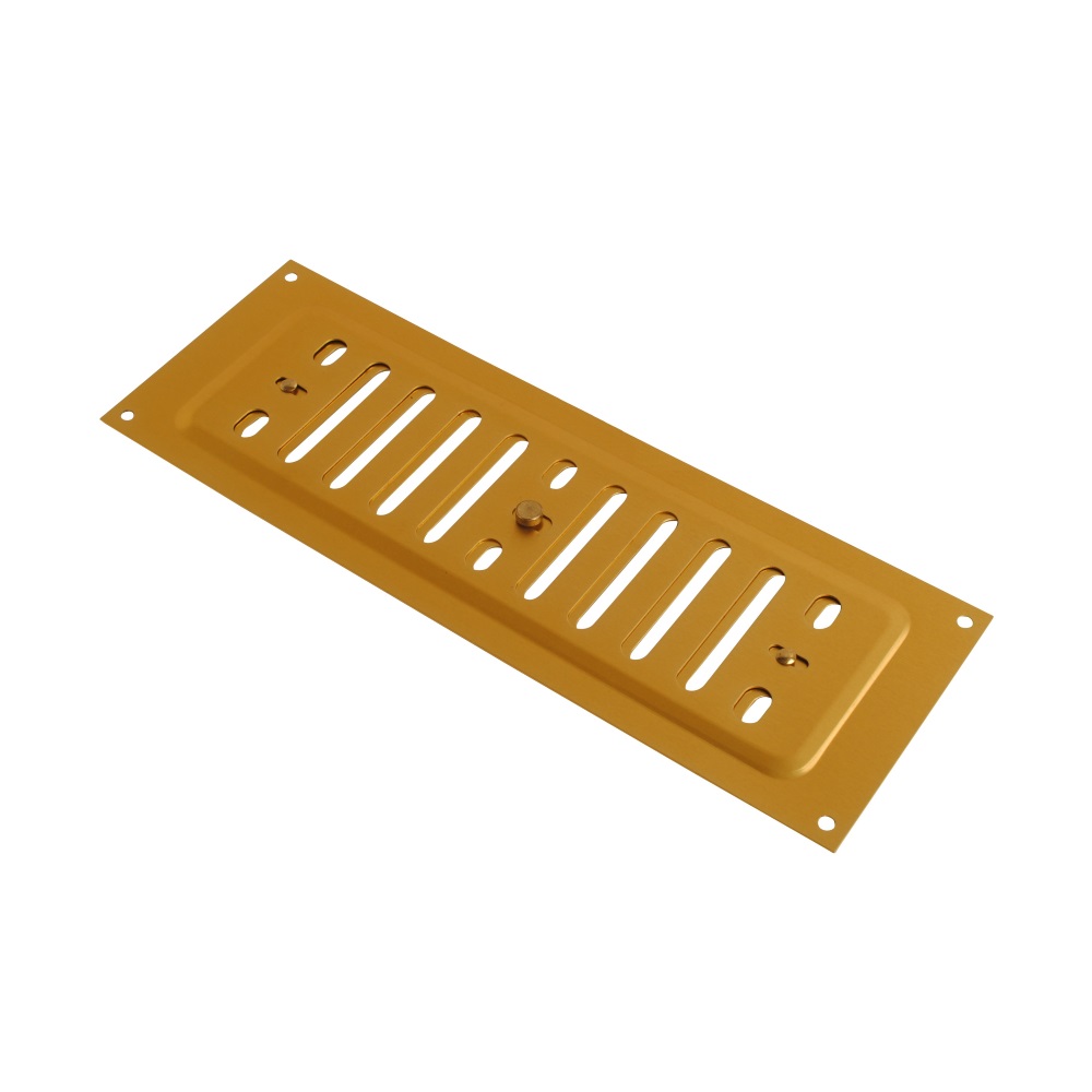 Hit & Miss vent Gold Anodised 225mmx150mm