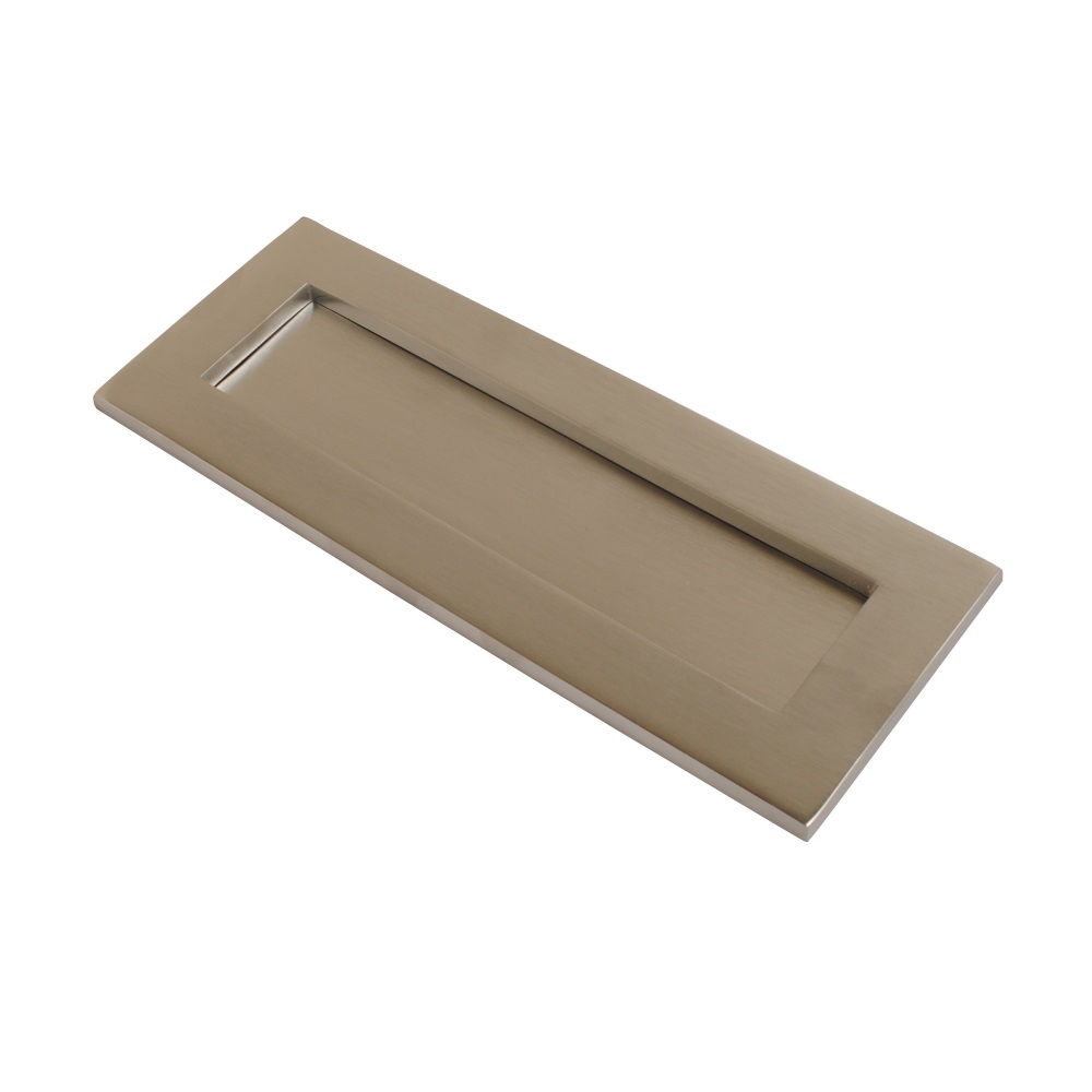 Victorian Letter Plate Satin Chrome 250mmx75mm