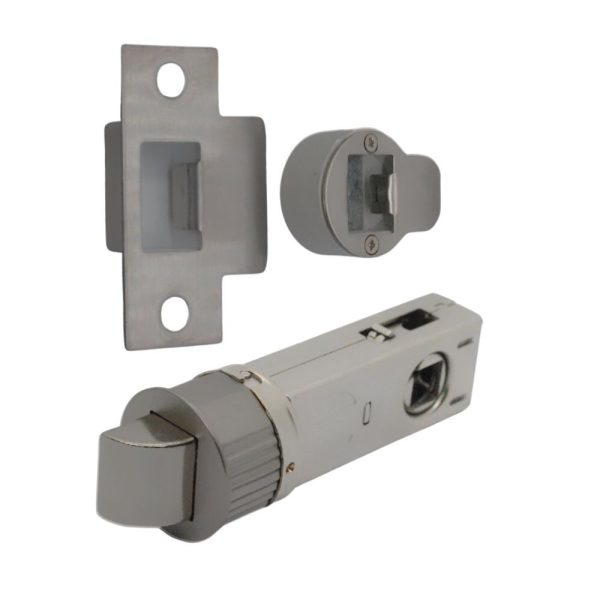 Quick Latch - Round Passage Latch 71mm (57mm Backset) Gun Metal
