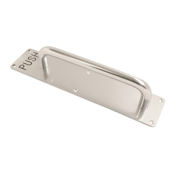 22mm Pull Handle on Plate Printed Push PAA