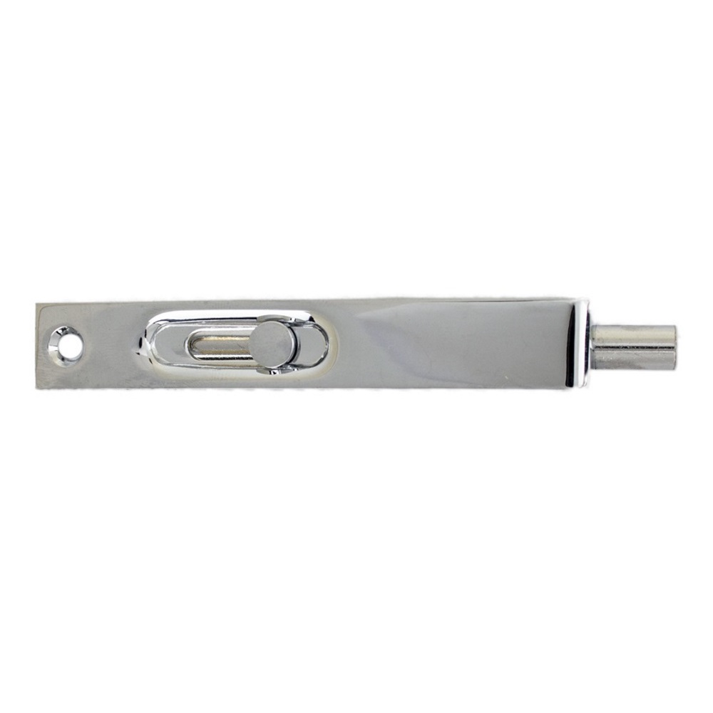 Slide Flush Bolt 100mm Polished Chrome Plated