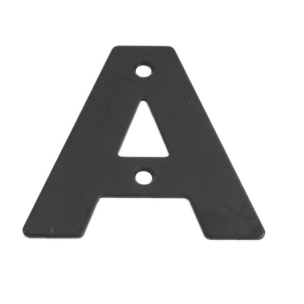 Numeral Letter 'A' Matt Black