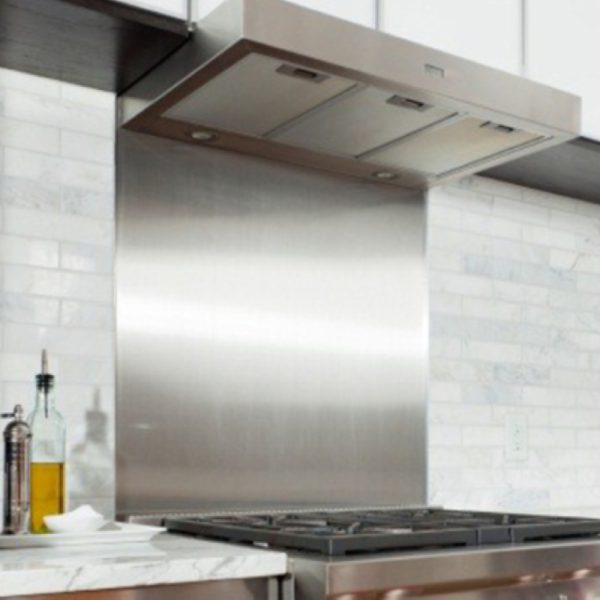 Satin Stainless Steel Cooker Splashback