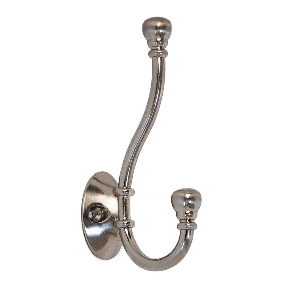 Hat & Coat Hook Satin Nickel