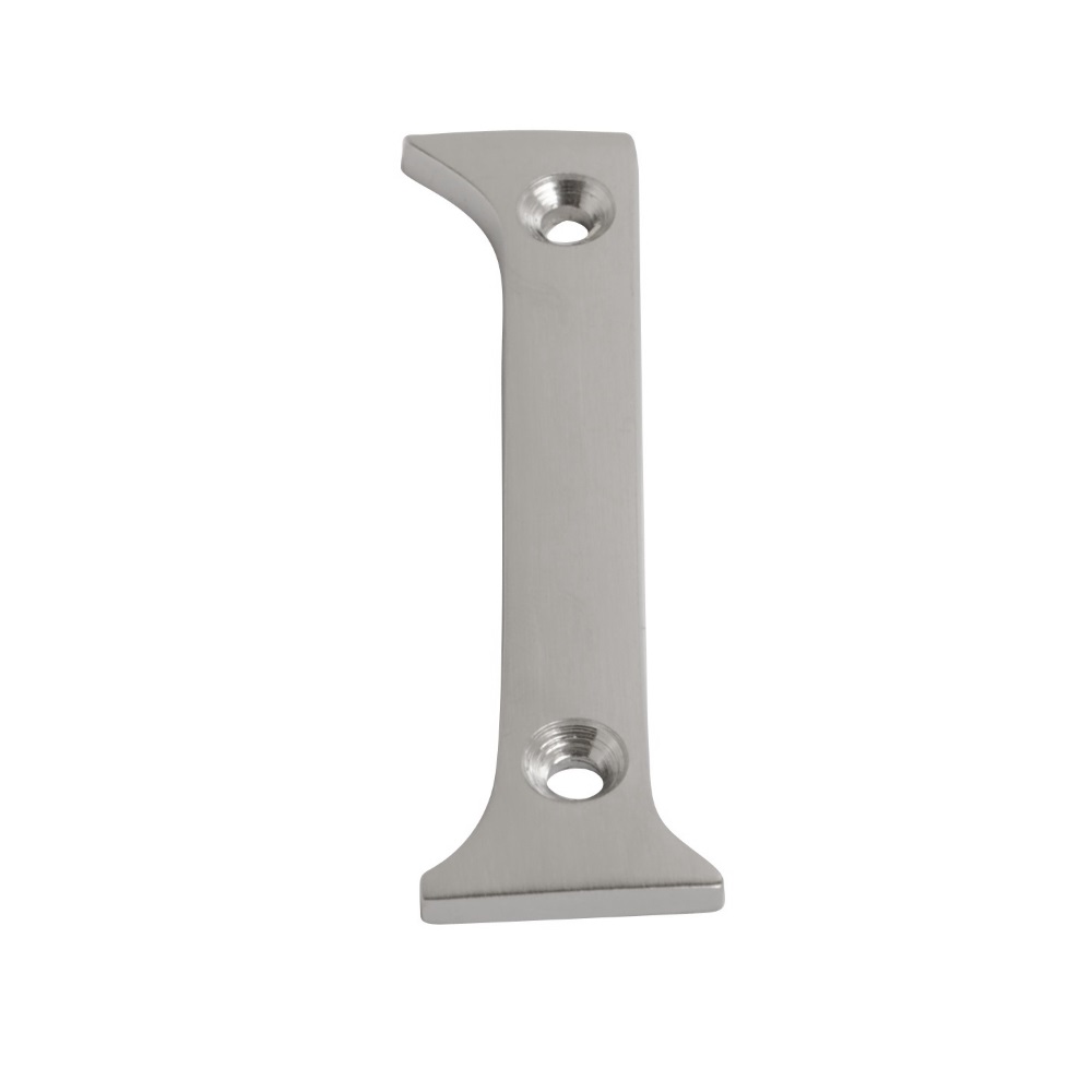 Numeral Figure 1 Satin Chrome 75mm