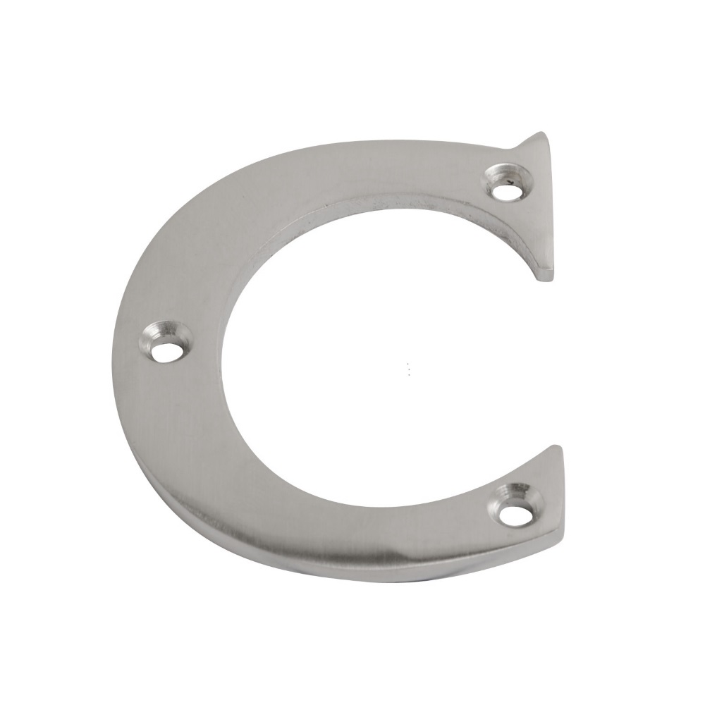 Letter C Satin Chrome 75mm