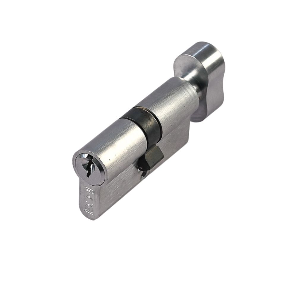 Euro Cylinder & Thumb Turn 30/30 Satin Chrome