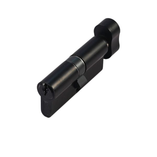 Euro Cylinder & Thumb Turn 35/35 Matt Black