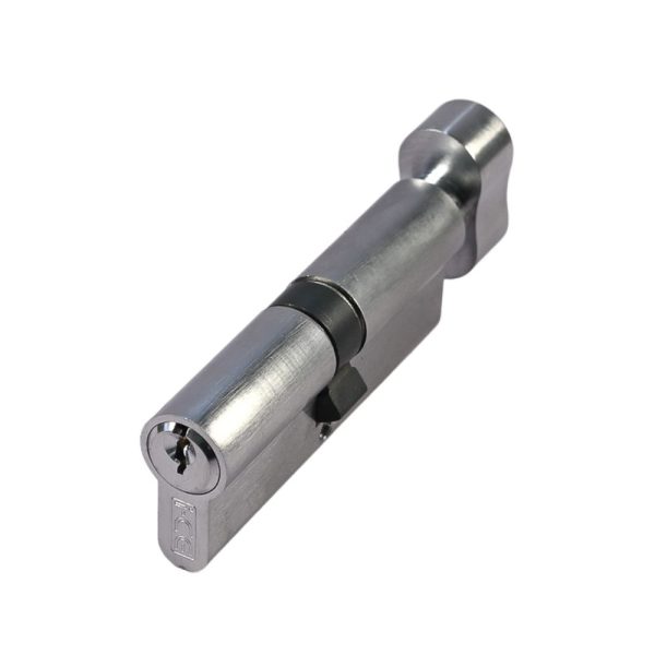 Euro Cylinder & Thumb Turn 40/40 Satin Chrome