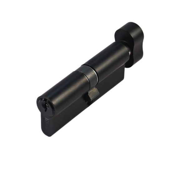 Euro Cylinder & Thumb Turn 40/40 Matt Black