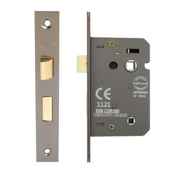 Bathroom Lock 63mm CE/UKCA Rated Gun Metal