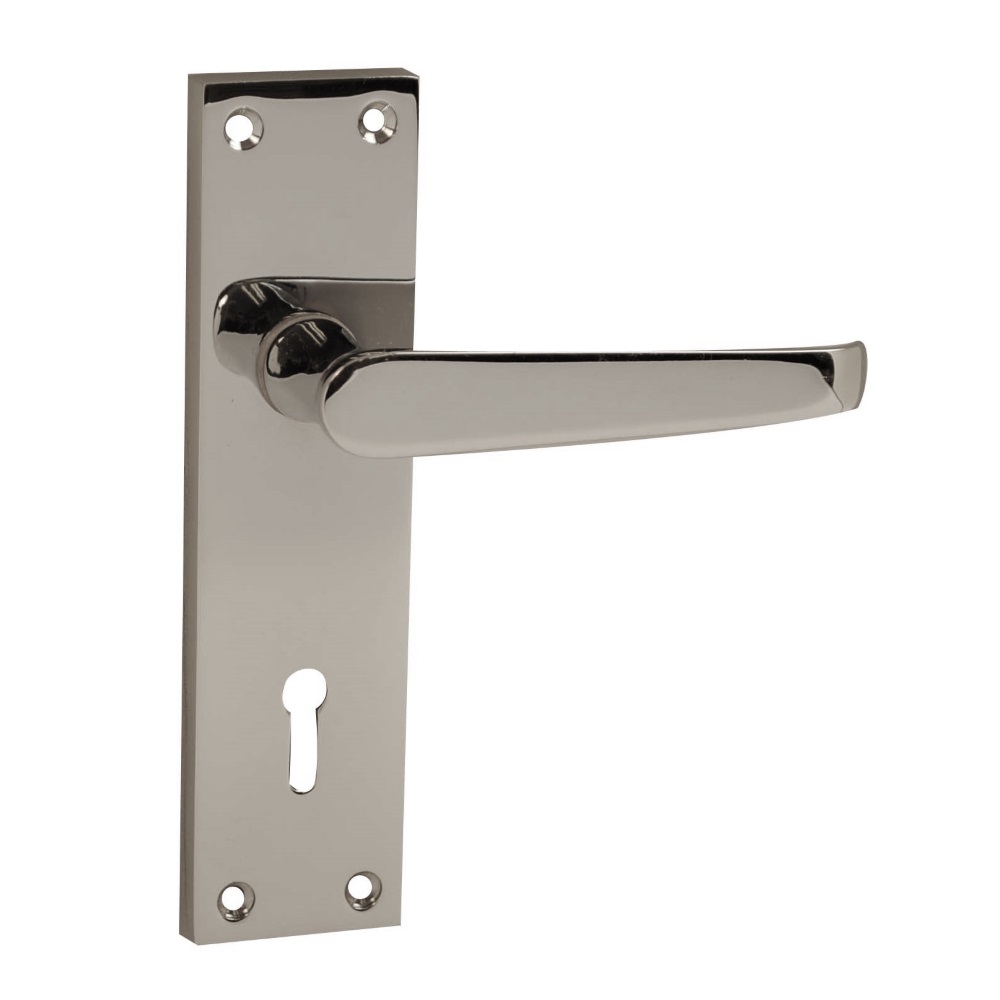 Victorian Premium Straight Lever Lock Chrome Bathroom