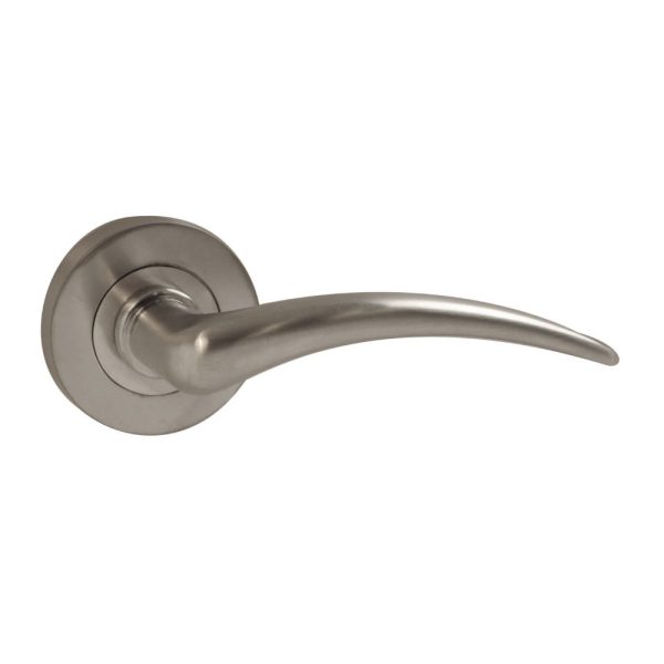 Corsica Lever On Rose Satin Chrome