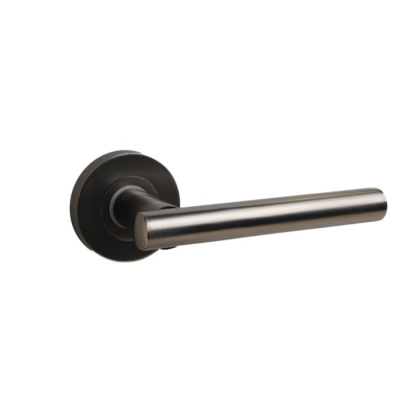 Laurel Lever on Rose Gun Metal/Matt Black Nickel