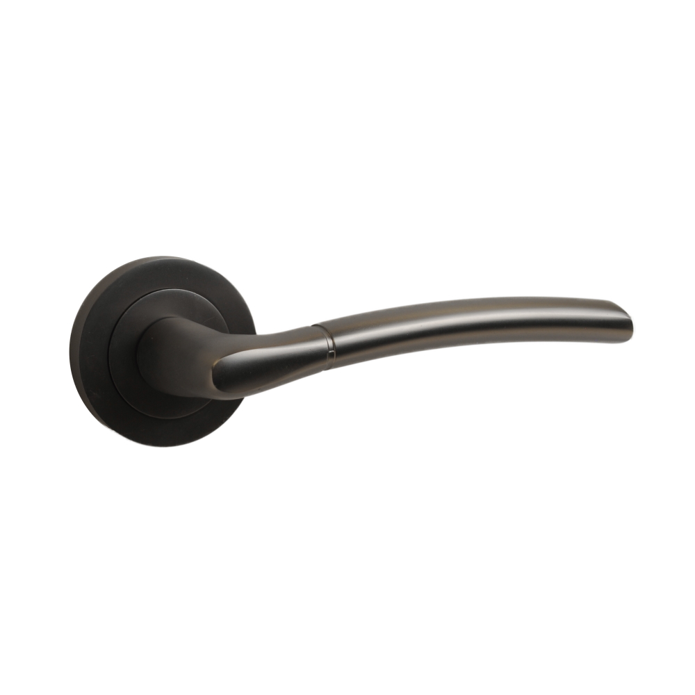 IOS Lever on Rose Gun Metal/Matt Black Nickel