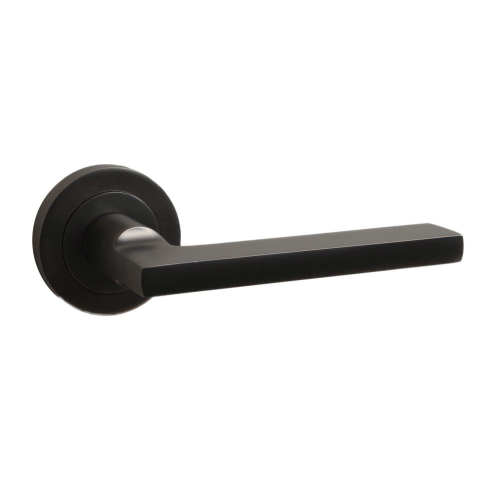 Naxos Lever on Rose Gun Metal