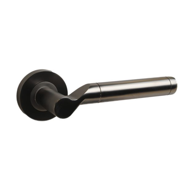 Ithaca Lever on Rose Gun Metal/Matt Black Nickel
