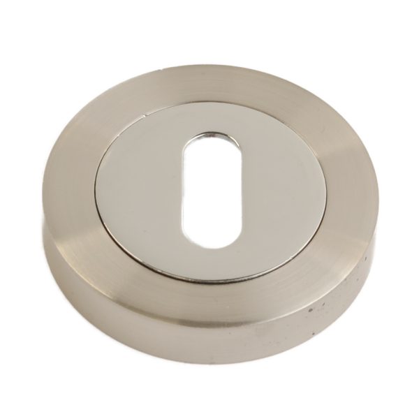 Keyhole Escutcheon Chrome/Satin Chrome