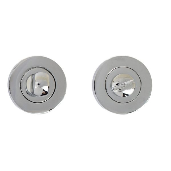 Bathroom Turn Escutcheon Chrome