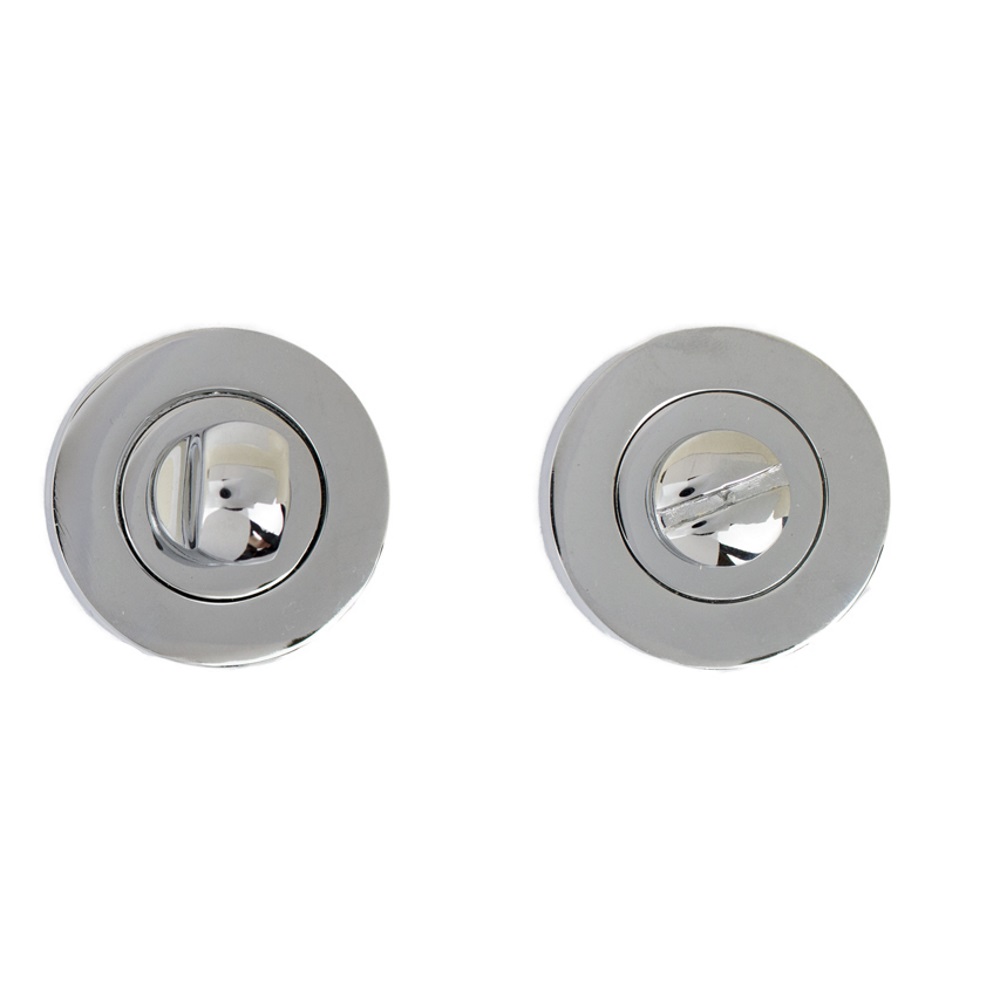 Bathroom Turn Escutcheon Chrome