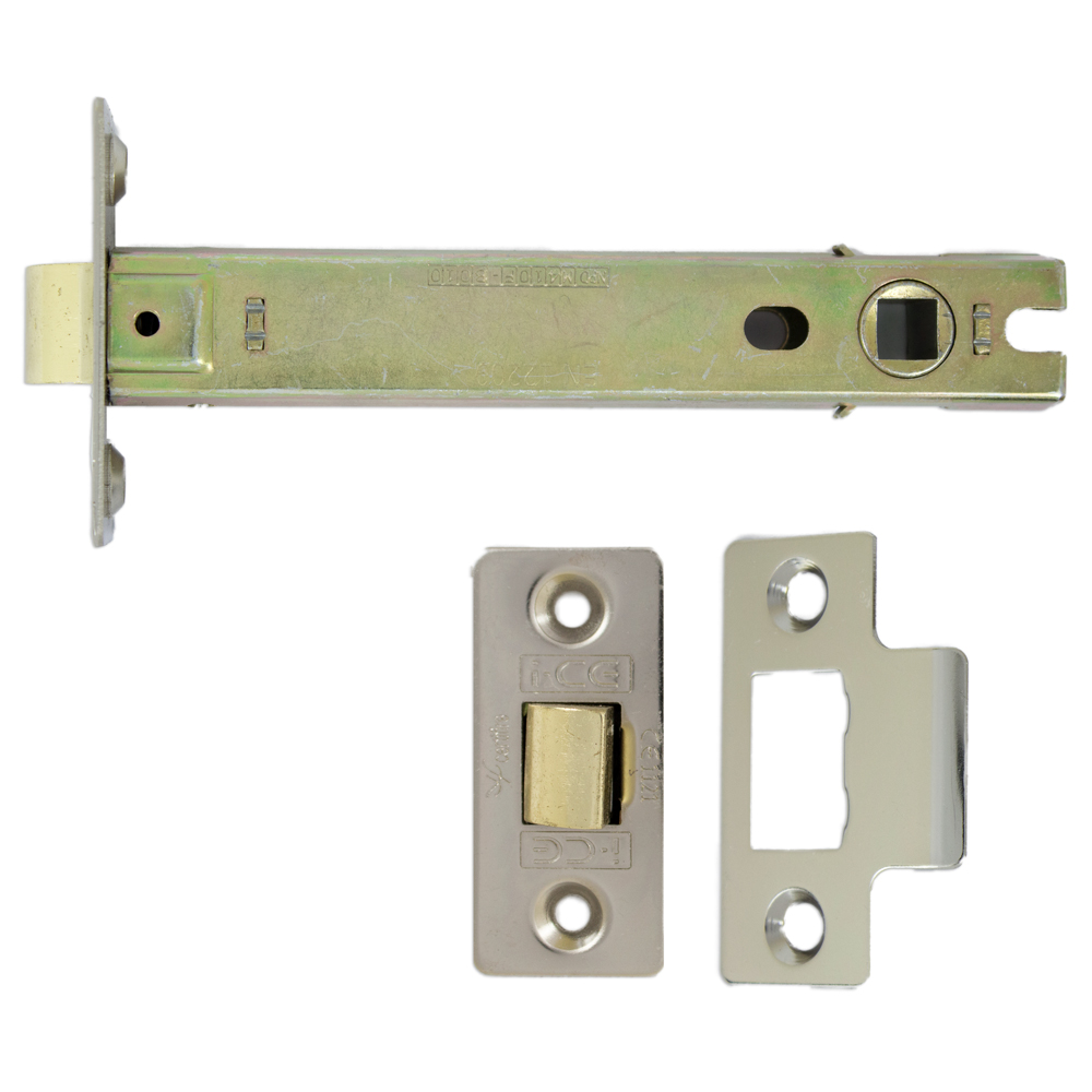 Tubular Latch (Bolt Through) 127mm CE/UKCA Rated Nickel Plated