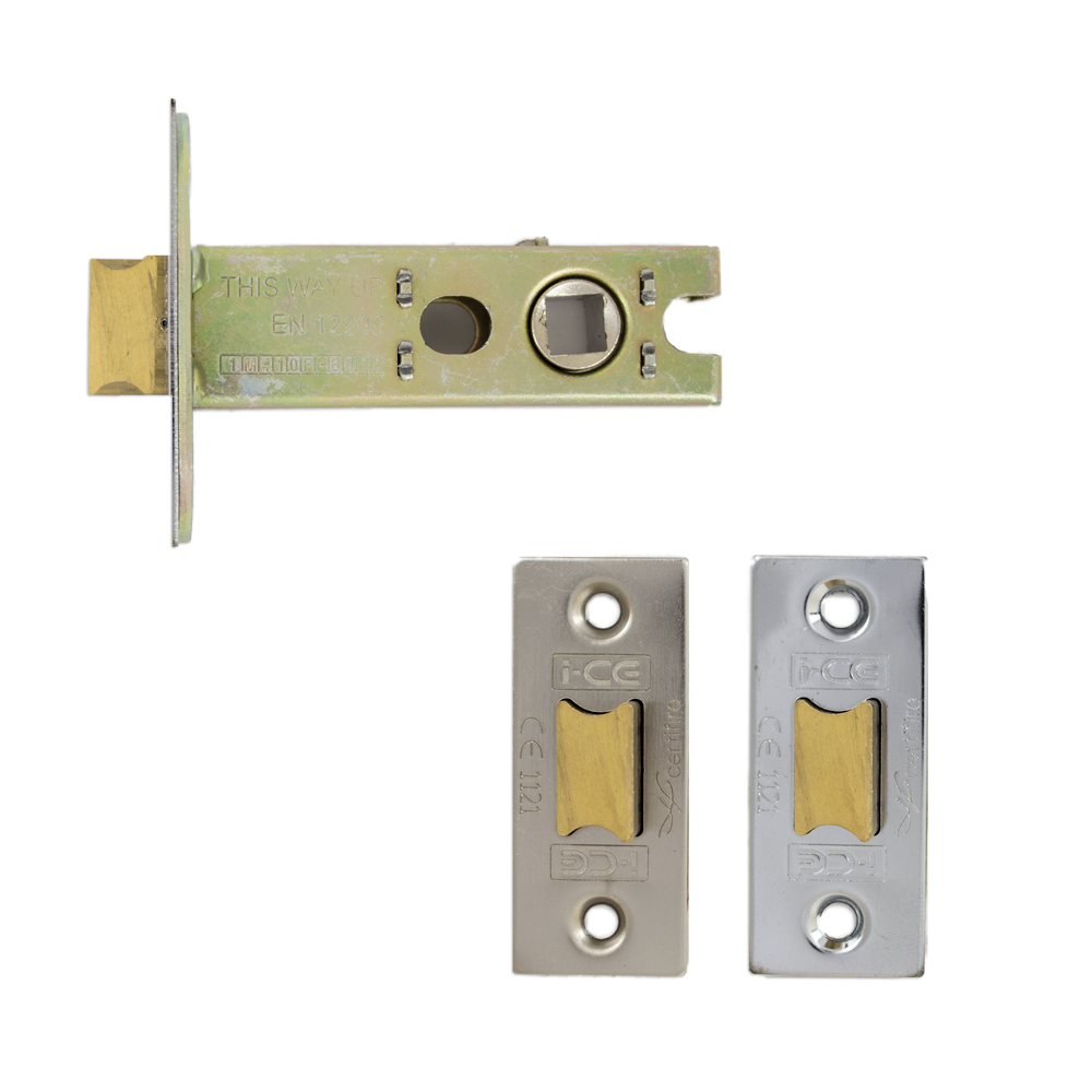 Architectural Tubular Latch CE/UKCA Rated Electro Nickel/Satin Nickel Plated
