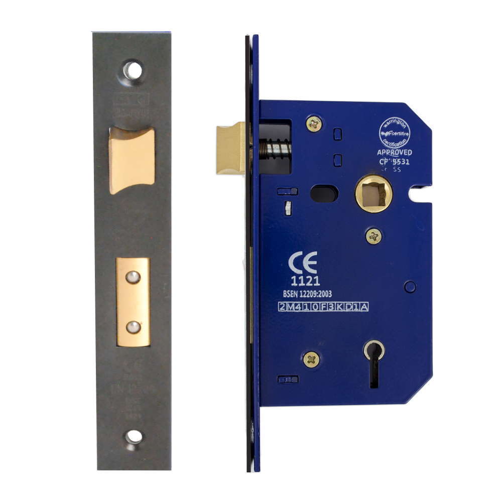 5 Lever Sashlock 63mm CE/UKCA Rated Matt Black