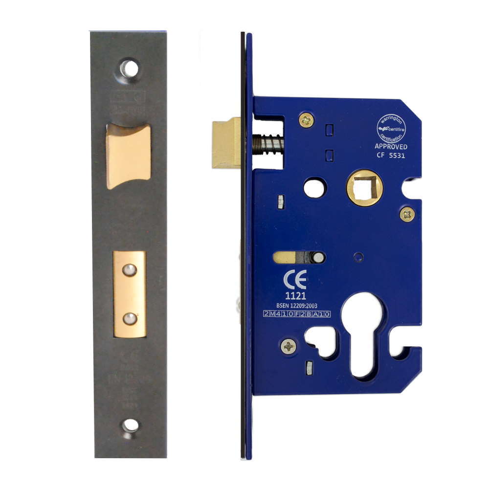 Euro Sash Lock Case 63mm CE/UKCA Rated Matt Black