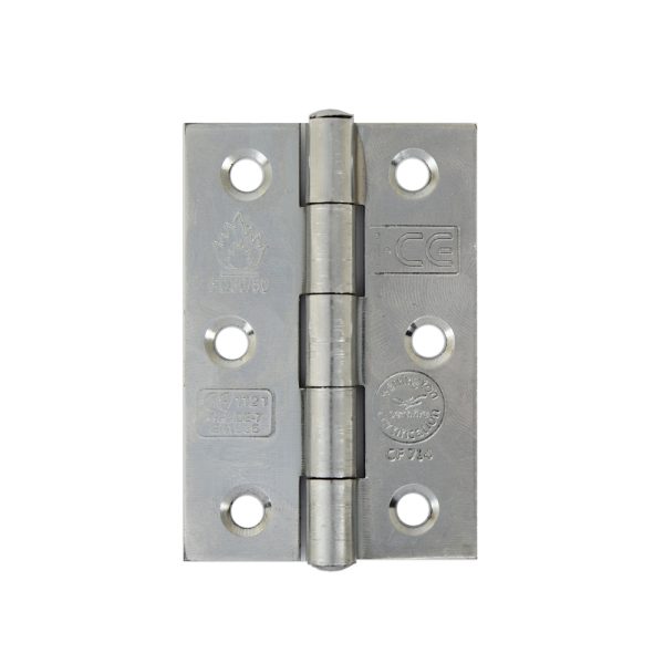 Spun Pin Butt Hinge 76mm CE/UKCA Rated Chrome Plated
