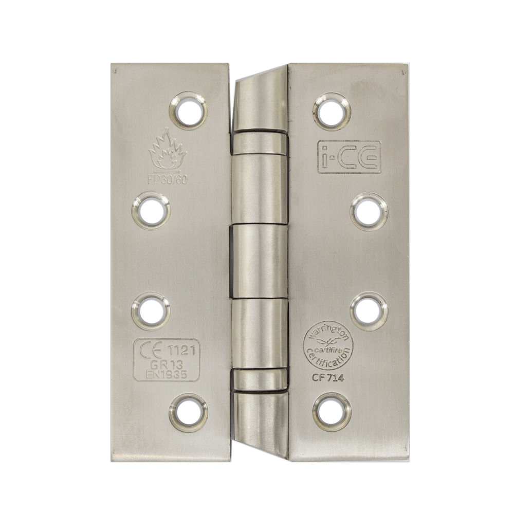 Stainless Steel Ball bearing Anti Ligature Hinge 100mm CE/UKCA13 Rated Satin