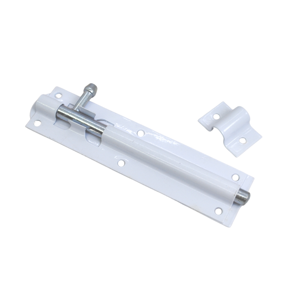 Steel Tower Bolt White 150mm