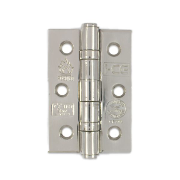 Stainless Steel Ball Bearing Hinge 76mm CEUKCA7 Rated Polished