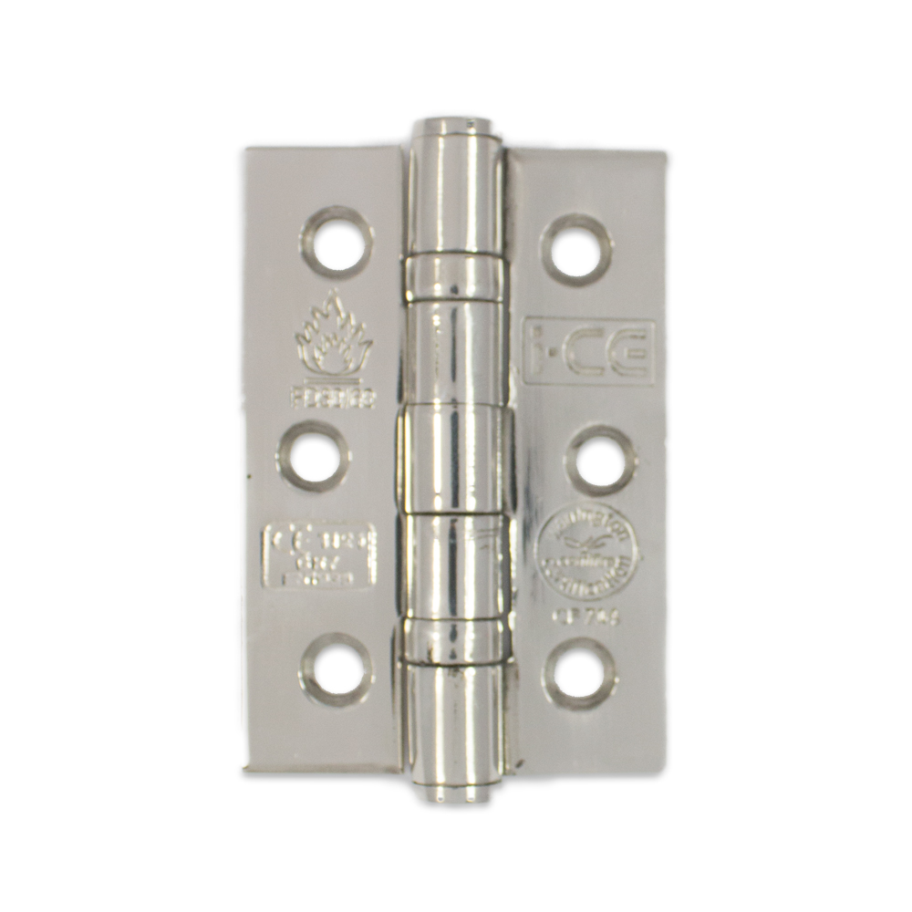 Stainless Steel Ball Bearing Hinge 76mm CEUKCA7 Rated Polished