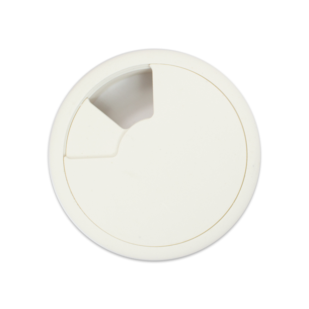 Cable tidy Desk insert Grommet White 80mm