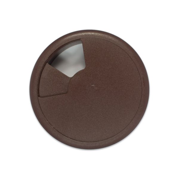 Cable tidy Desk insert Grommet Dark Brown