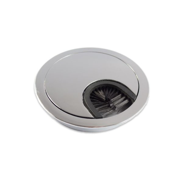 Cable tidy Desk insert Grommet Polished Chrome