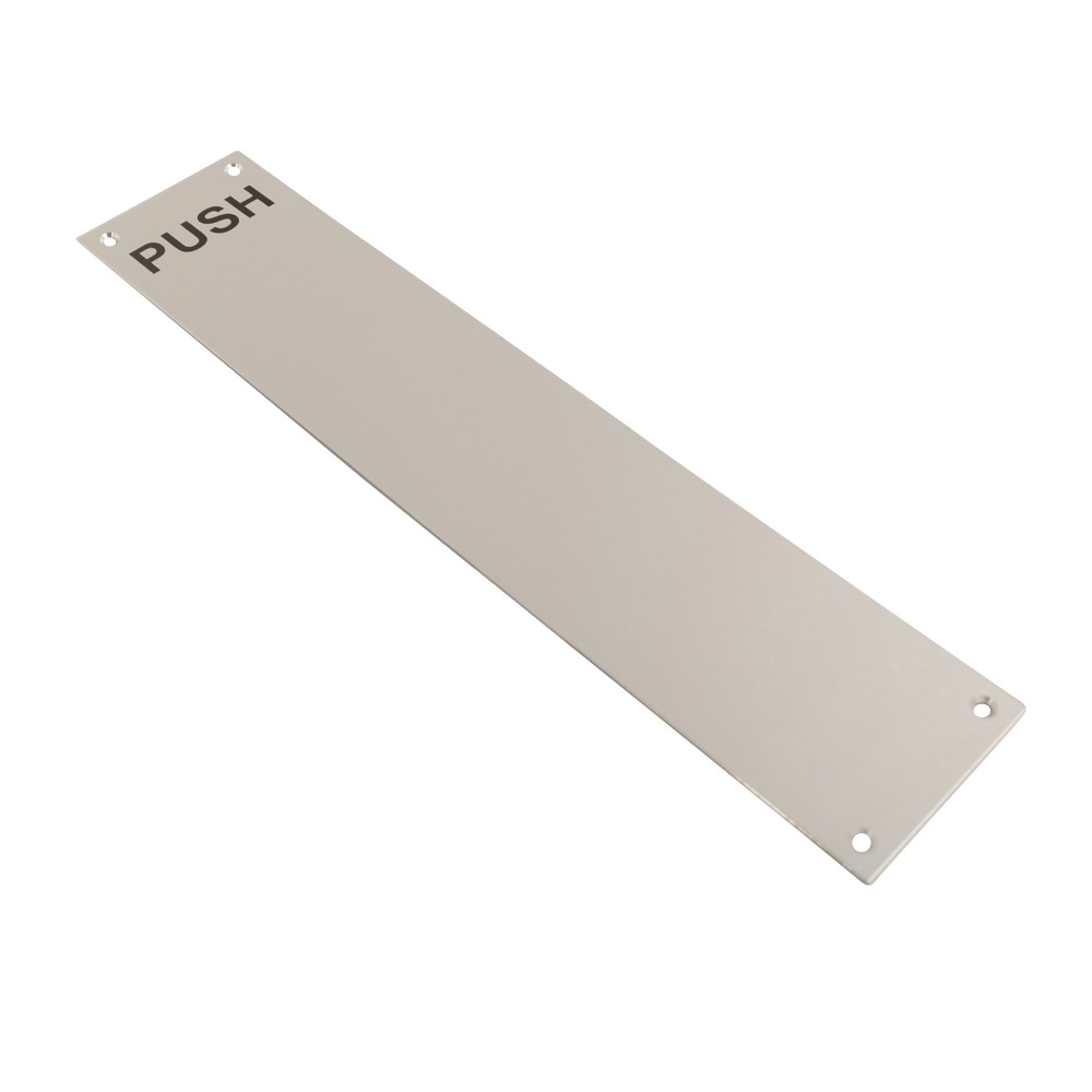 Finger Plate Screen Printed Push SAA