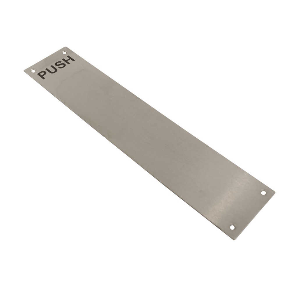Finger Plate Screen Printed Push PSS 350x75mmx1.2mm
