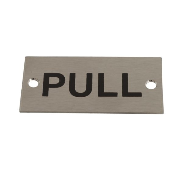 Sign Screen Printed Pull PSS 75x40mm