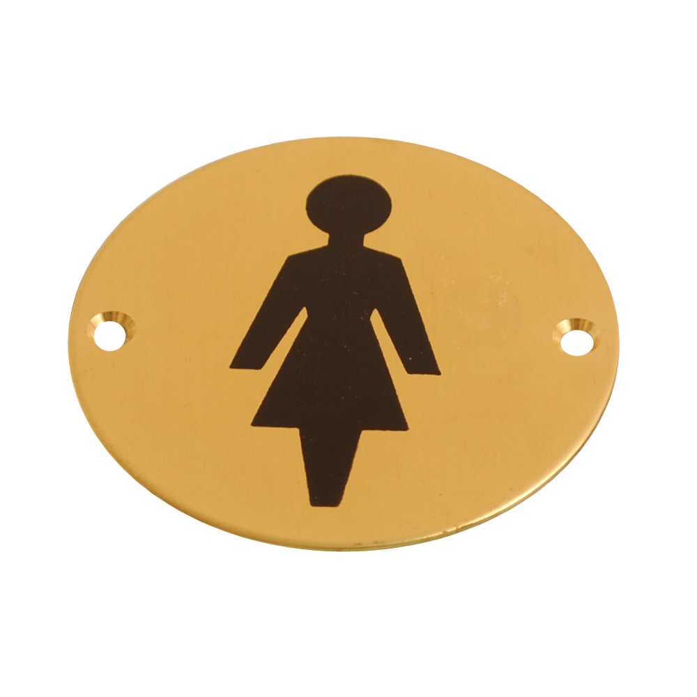 Disc Screen Printed Female Brass 76mm