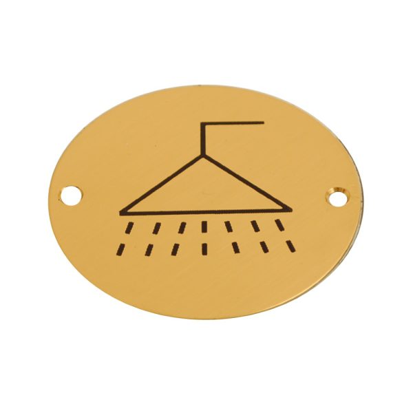 Disc Screen Printed Shower Brass 76mm