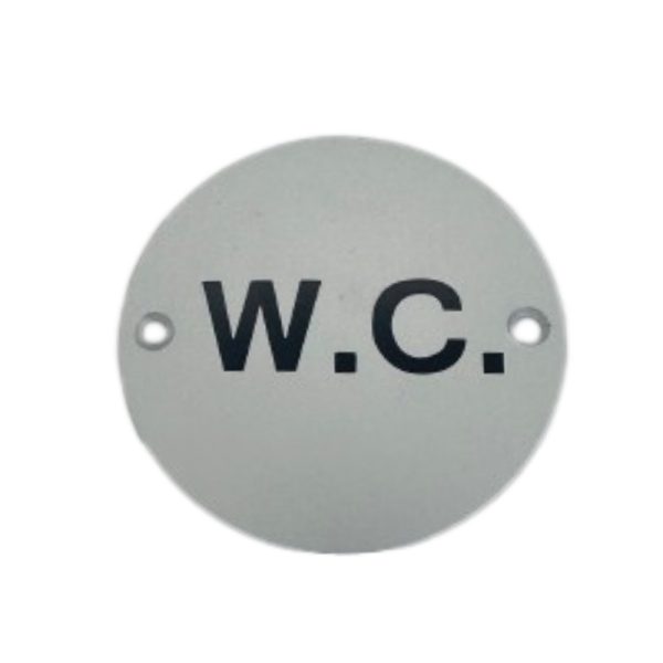 Disc Screen Printed W.C. SAA 76mm