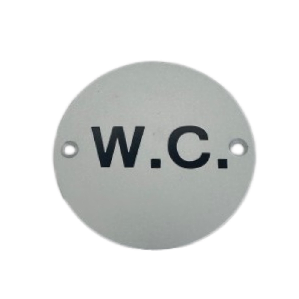 Disc Screen Printed W.C. SAA 76mm
