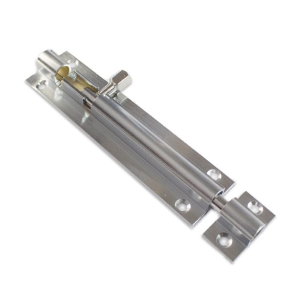 25mm Barrel Bolt Straight Satin Chrome