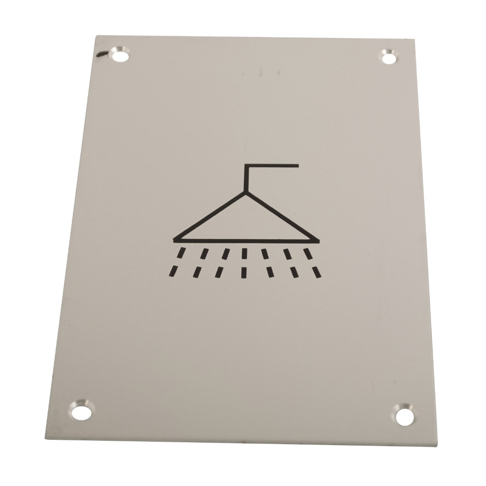 Sign screen Printed Shower SAA 150x100mm