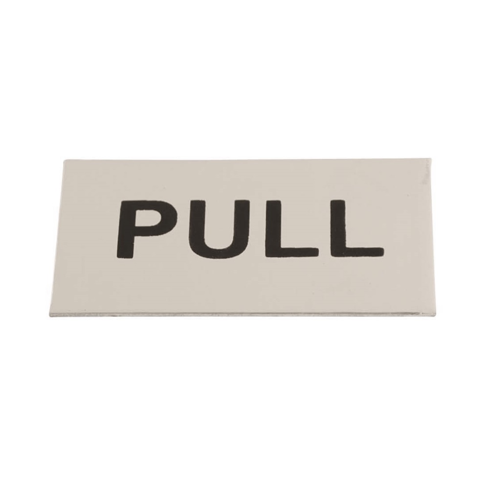 Sign Screen Printed Pull Horizontal SAA 75x40mm