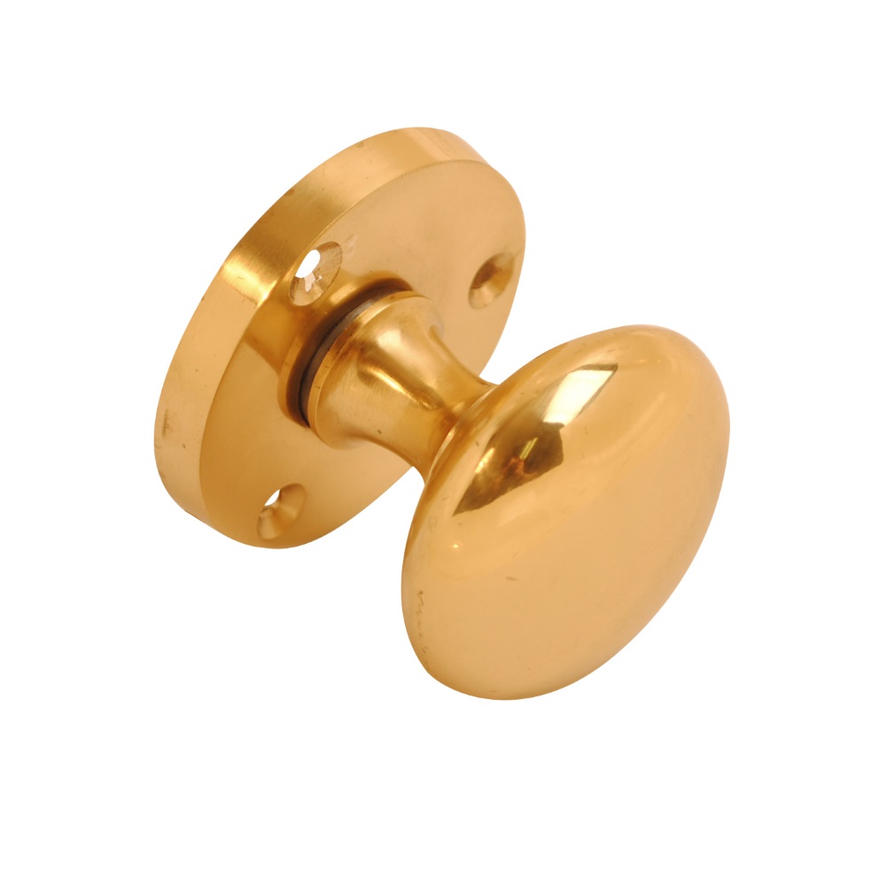 Victorian Mortice Knob Brass 53mm