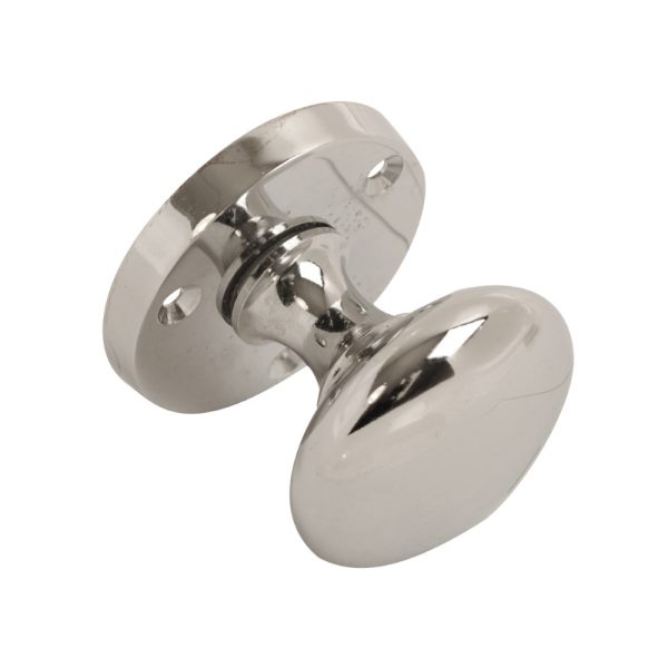 Victorian Mortice Knob Chrome 53mm