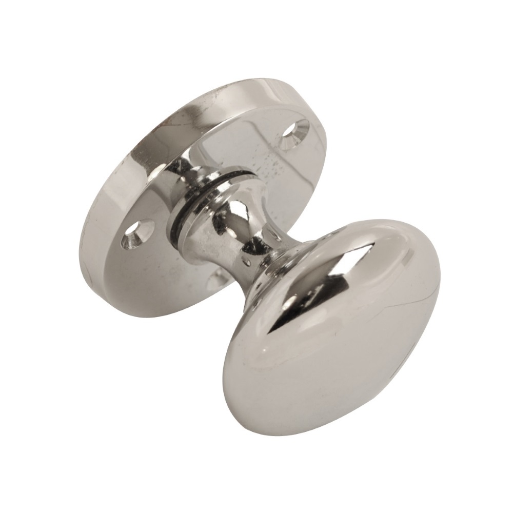 Victorian Mortice Knob Chrome 53mm