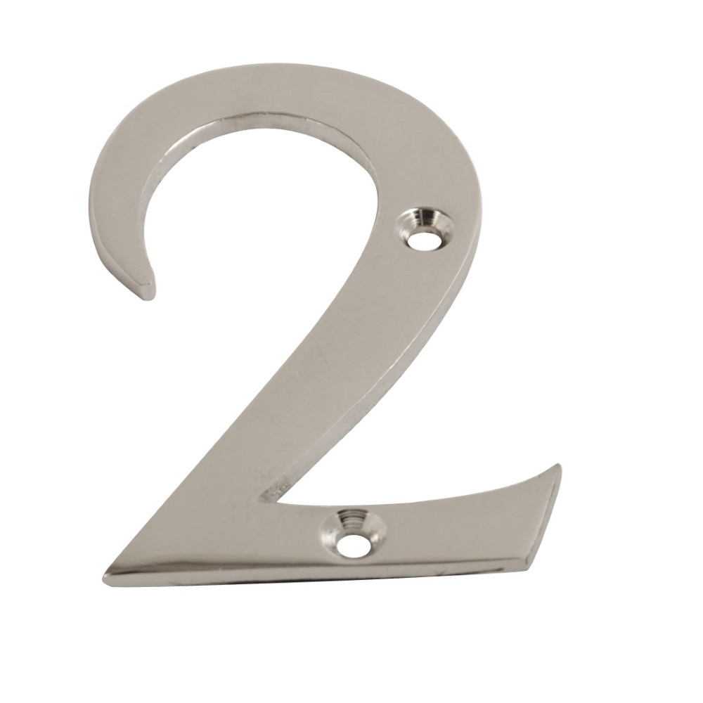 Numeral Figure 2 Chrome 75mm